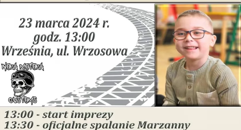 Moto Marzanna dla Kacperka Czerwińskiego. Piknik na Wrzosowej! 