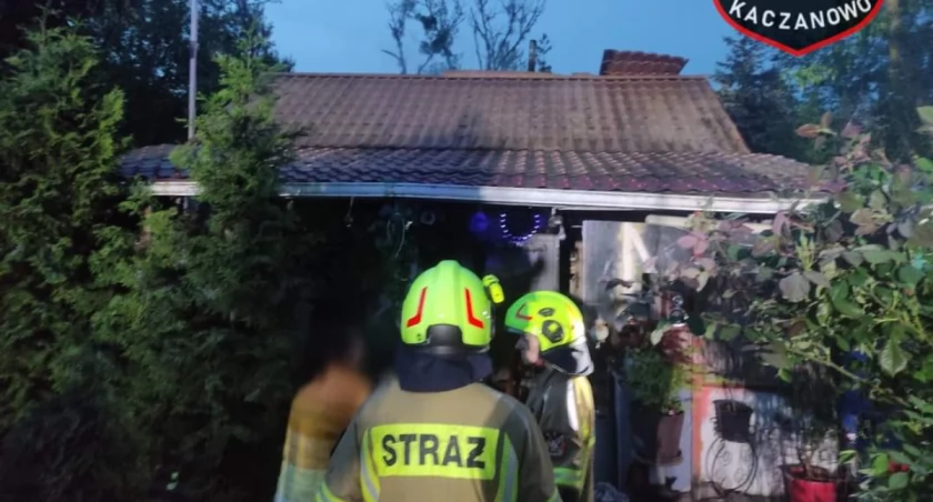 Pożar domku przy ul. Kościuszki we Wrześni 