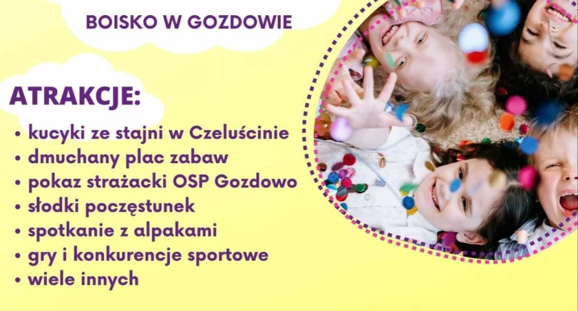 Dzień Dziecka w Gozdowie! Wiele atrakcji dla całej rodziny 