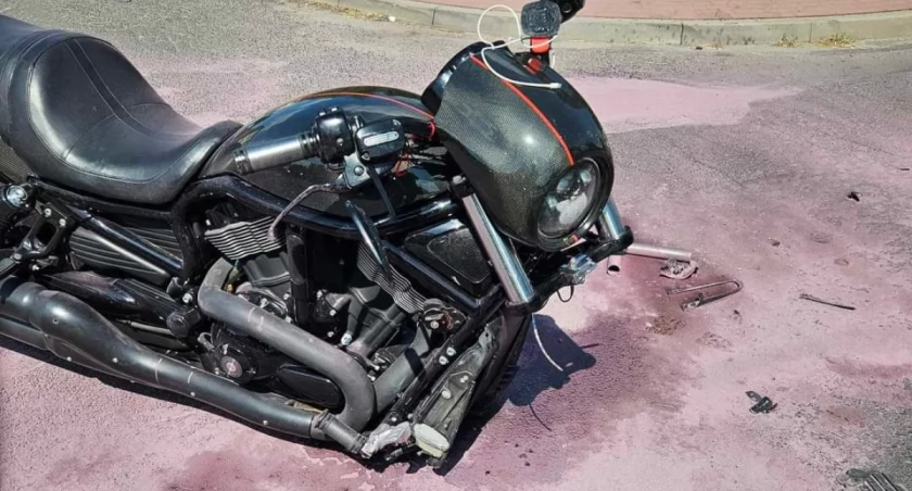 Zderzenie osobówki i motocykla na Lipówce! (Galeria) 