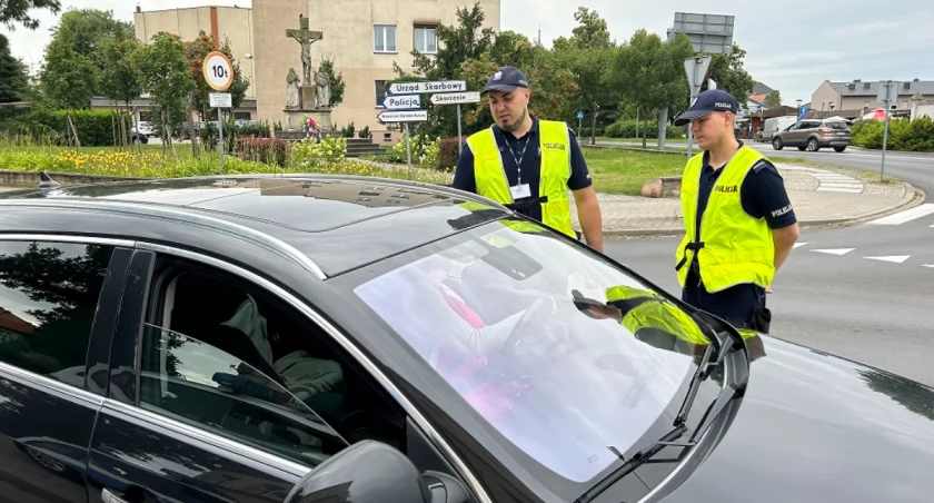 Policyjna kontrola kierowców na ulicach Wrześni! (zdjęcia) 