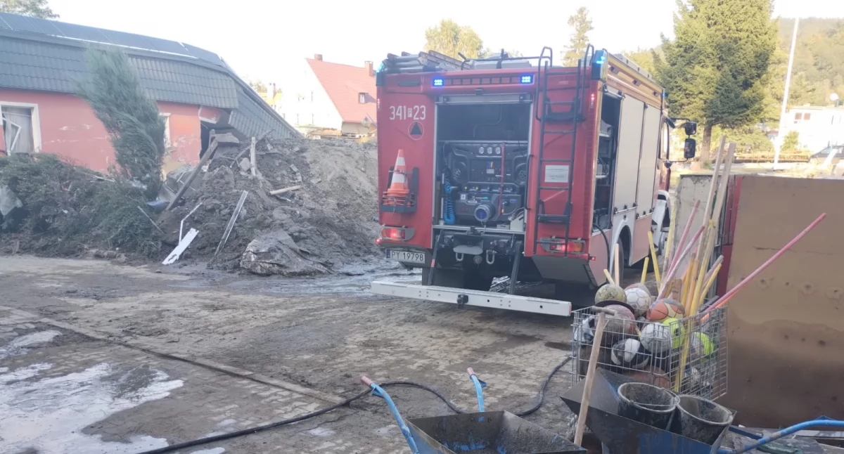 Wrzesińscy strażacy wrócili do domu. Pomagali powodzianom (zdjęcia) 
