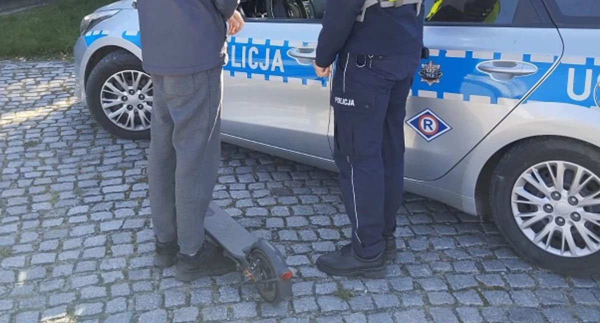 Akcja wrzesińskiej drogówki. Na celowniku hulajnogi elektryczne! 