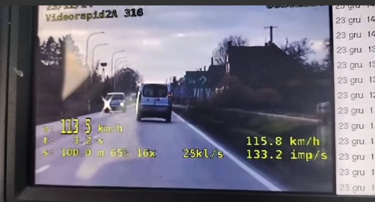 51-letni pirat drogowy stracił prawko w same święta 