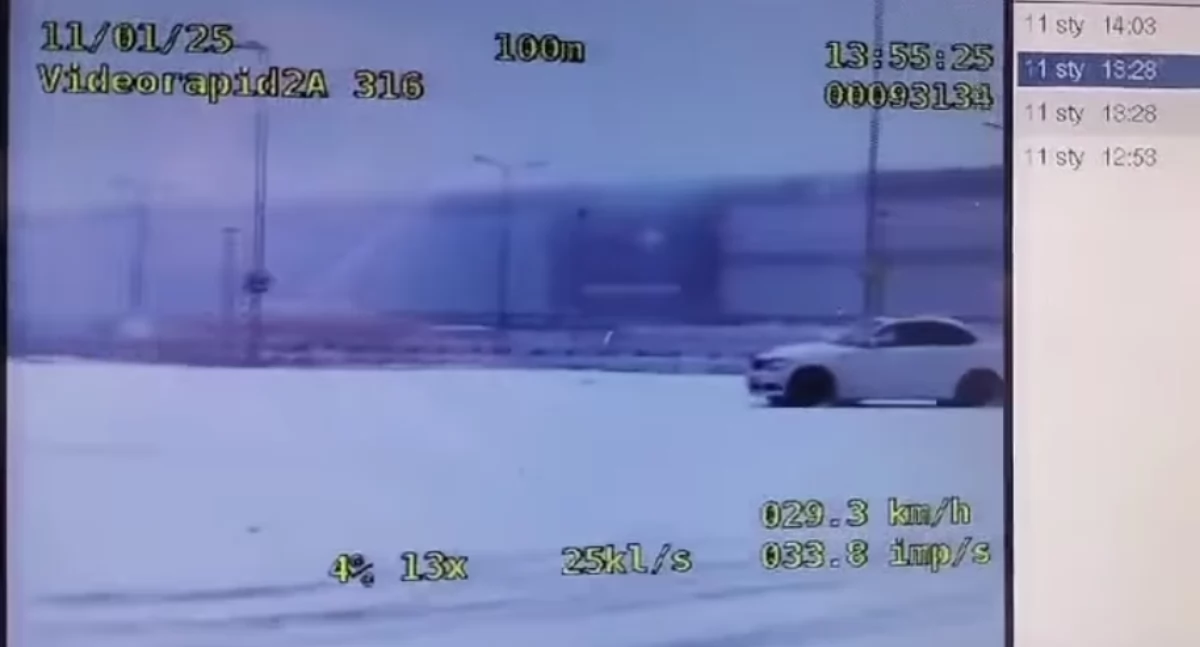 Pokaz driftu w Białężycach. Cztery mandaty dla kierowców 