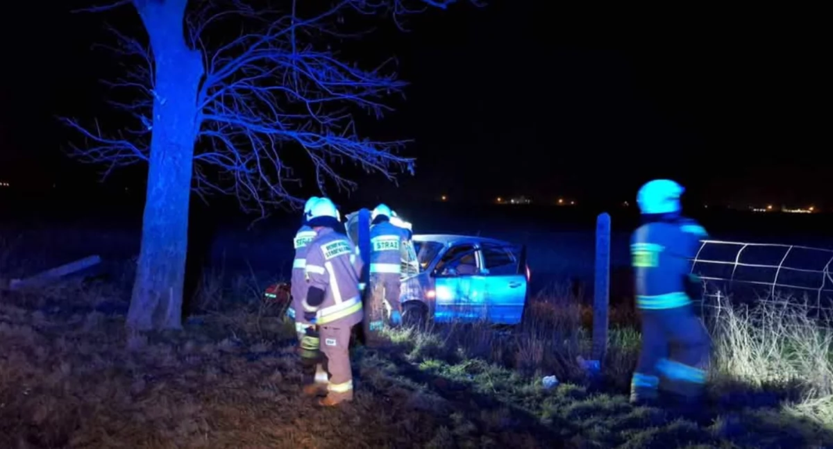 Wypadek osobówki w Gulczewie. Mandat dla kierowcy (zdjęcia) 