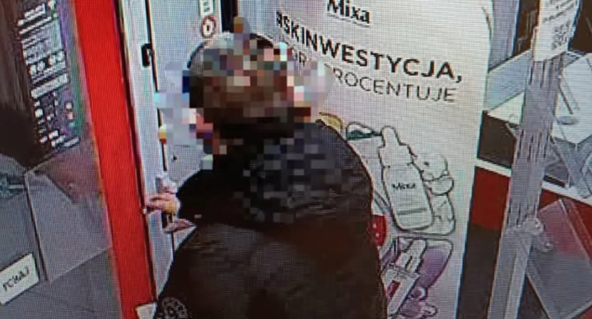 48 letni złodziej złapany. Okradał drogerię