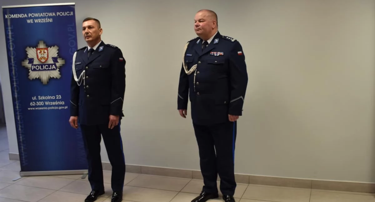 Powitanie nowego zastępcy Komendanta Powiatowego Policji we Wrześni