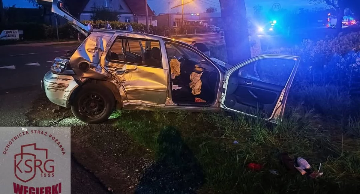 Wypadek osobówki i ciężarówki w Gonicach! Są osoby poszkodowane (zdjęcia) 