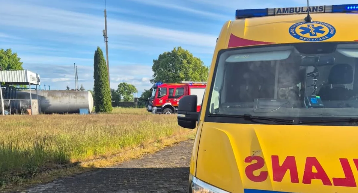 Zatrucie amoniakiem w Nowej Wsi Królewskiej. Mężczyzna trafił do szpitala 