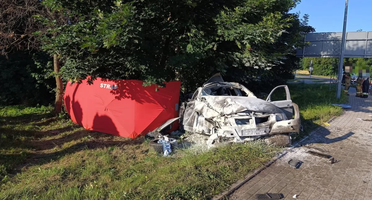 Tragiczny wypadek w Fałkowie (zdjęcia) 