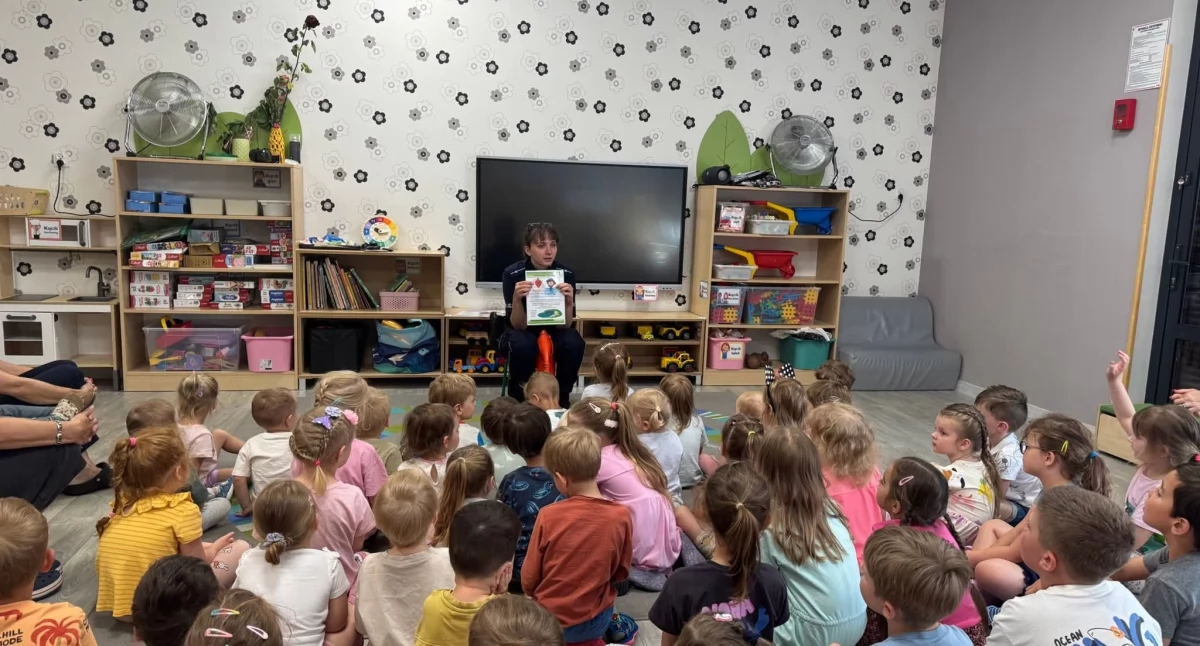 Policjanci z wizytą w Przedszkolu Niepublicznym 