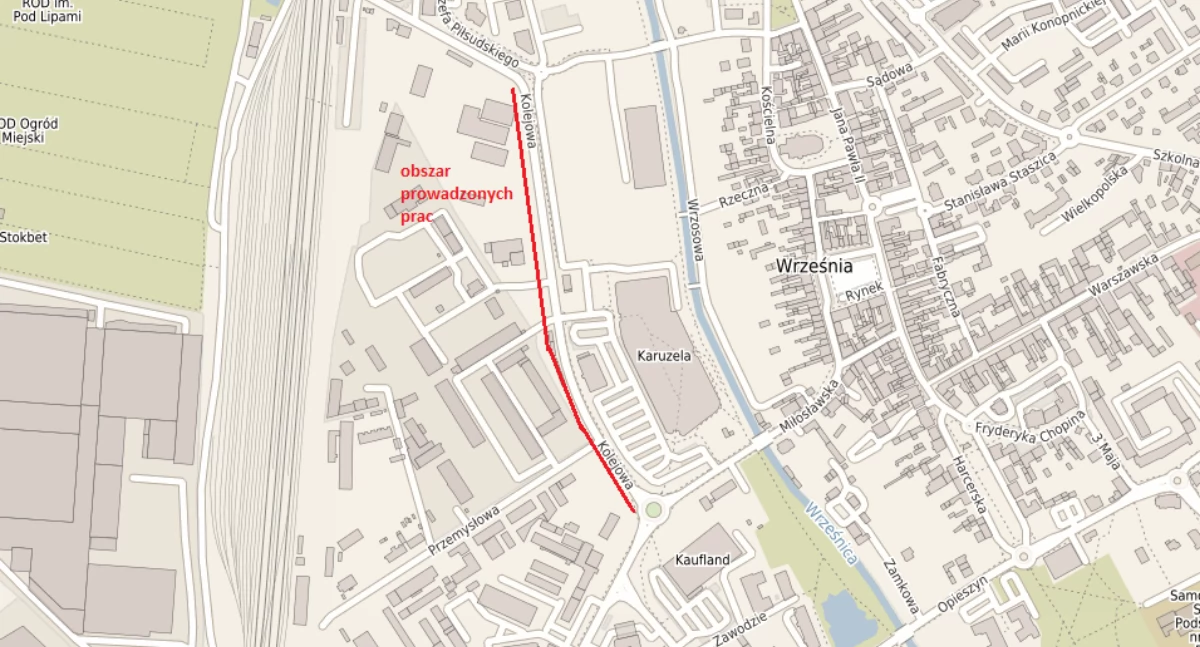 Rusza budowa sieci wodociągowej w ul. Kolejowej. Będą utrudnienia (mapka) 