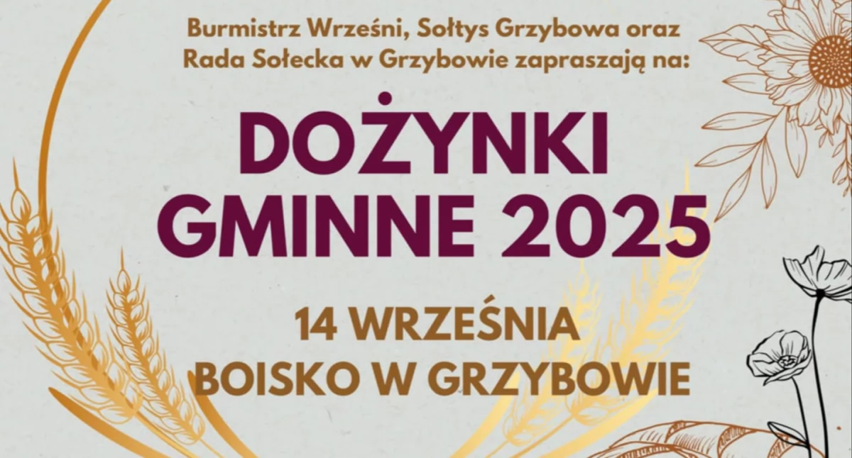 Zapraszamy na Dożynki gminy Września! (zapowiedź) 