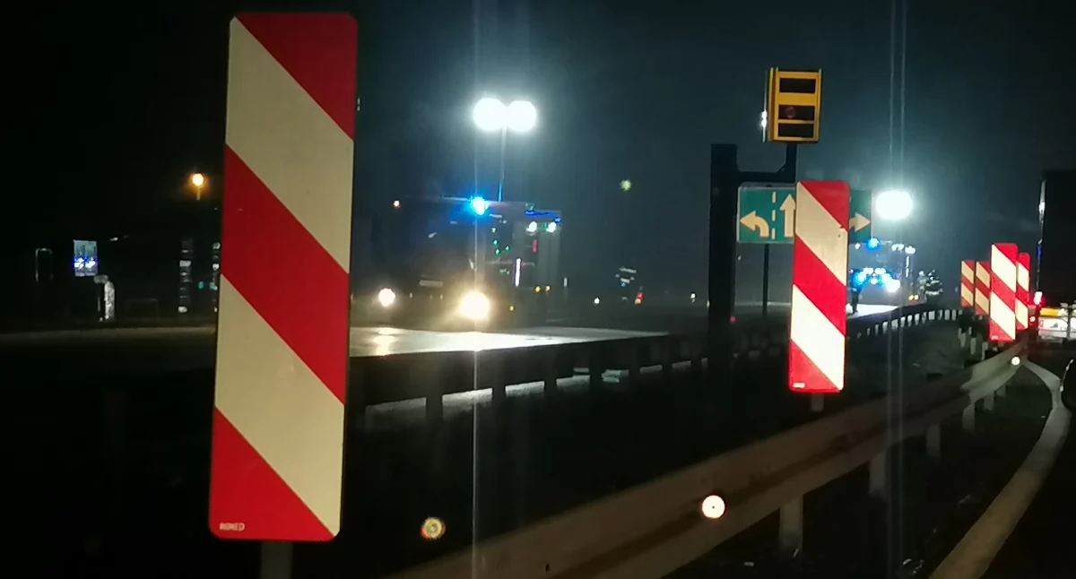 Uwaga wypadek! Droga krajowa 92 w Nekli była zablokowana (zdjęcia) 