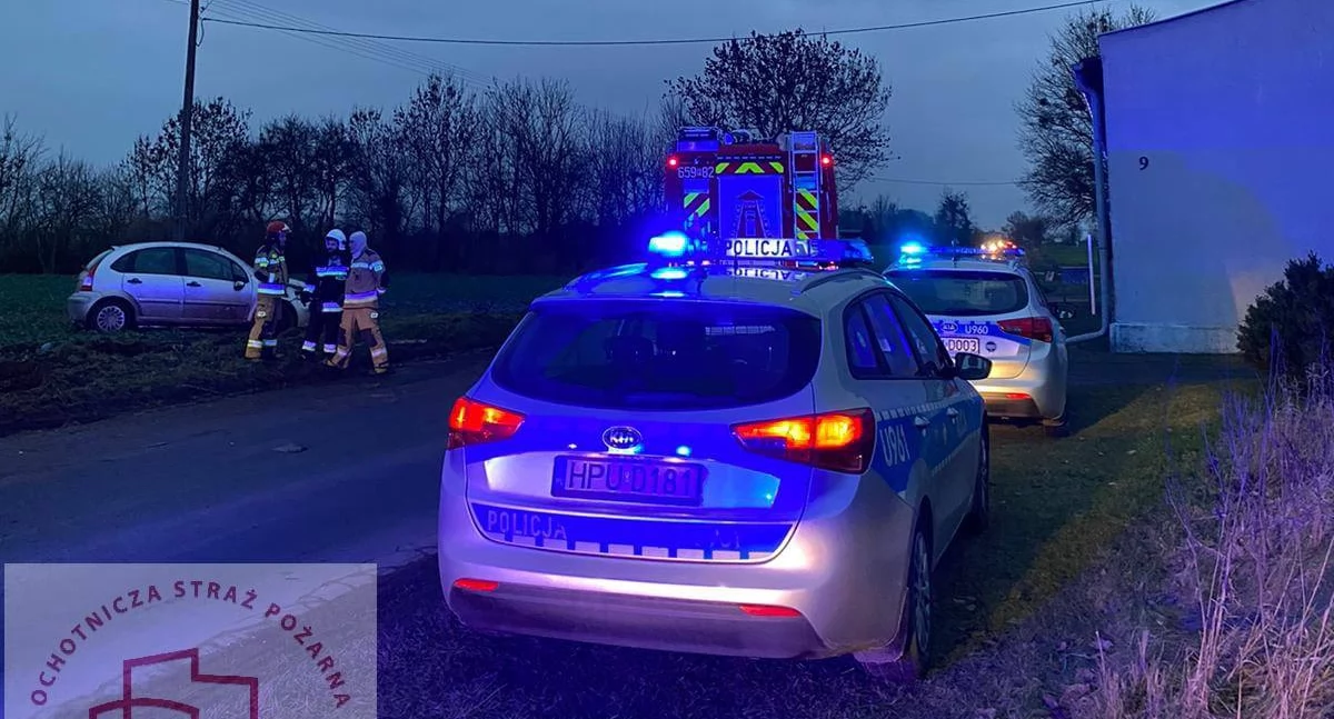 Kompletnie pijany wrześnianin doprowadził do wypadku w Stanisławowie (zdjęcia) 