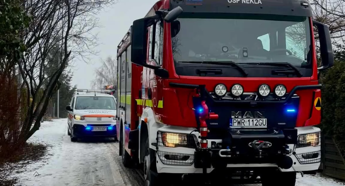 Akcja strażaków w Nekli. Wyczuwalny zapach gazu w budynku 