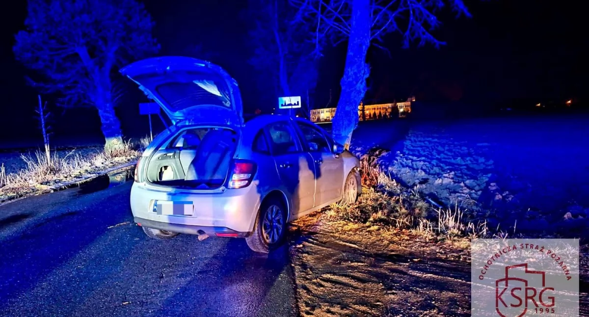 Wypadek osobówki w Otocznej (AKTUALIZACJA) 