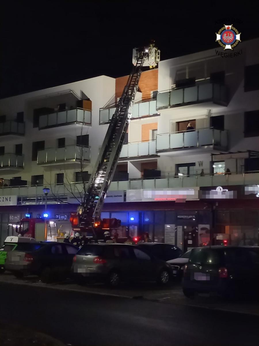 Wieczorna akcja straży pożarnej we Wrześni