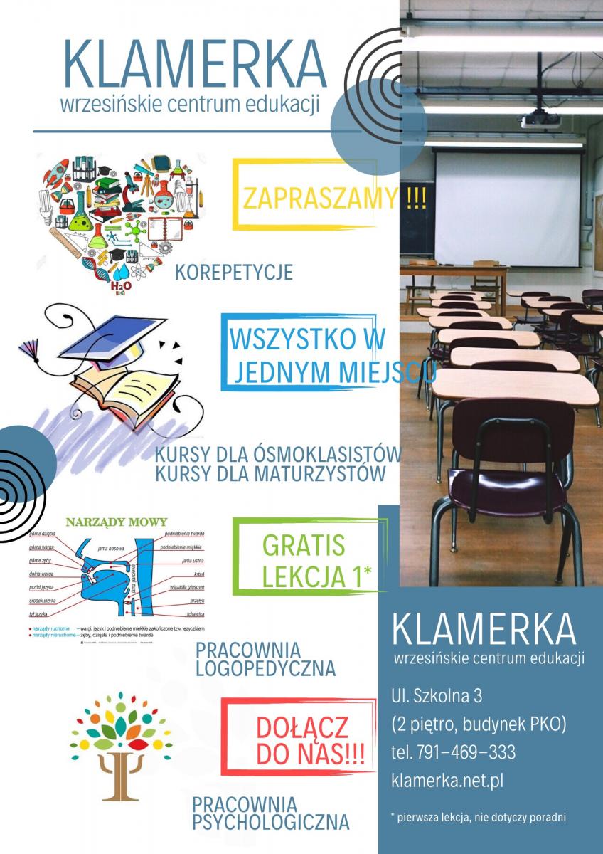 Oto Klamerka, czyli nowe centrum edukacji we Wrześni!