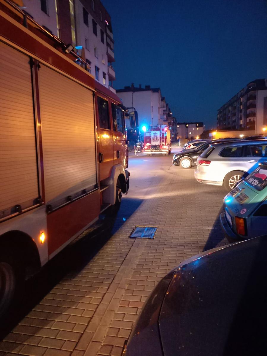 Pożar mieszkania przy ul. Kutrzeby