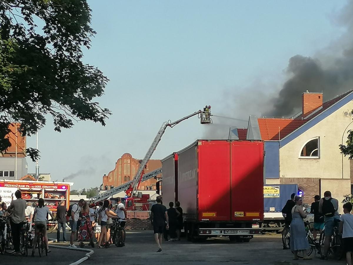 Pożar remontowanego basenu przy Kościuszki!