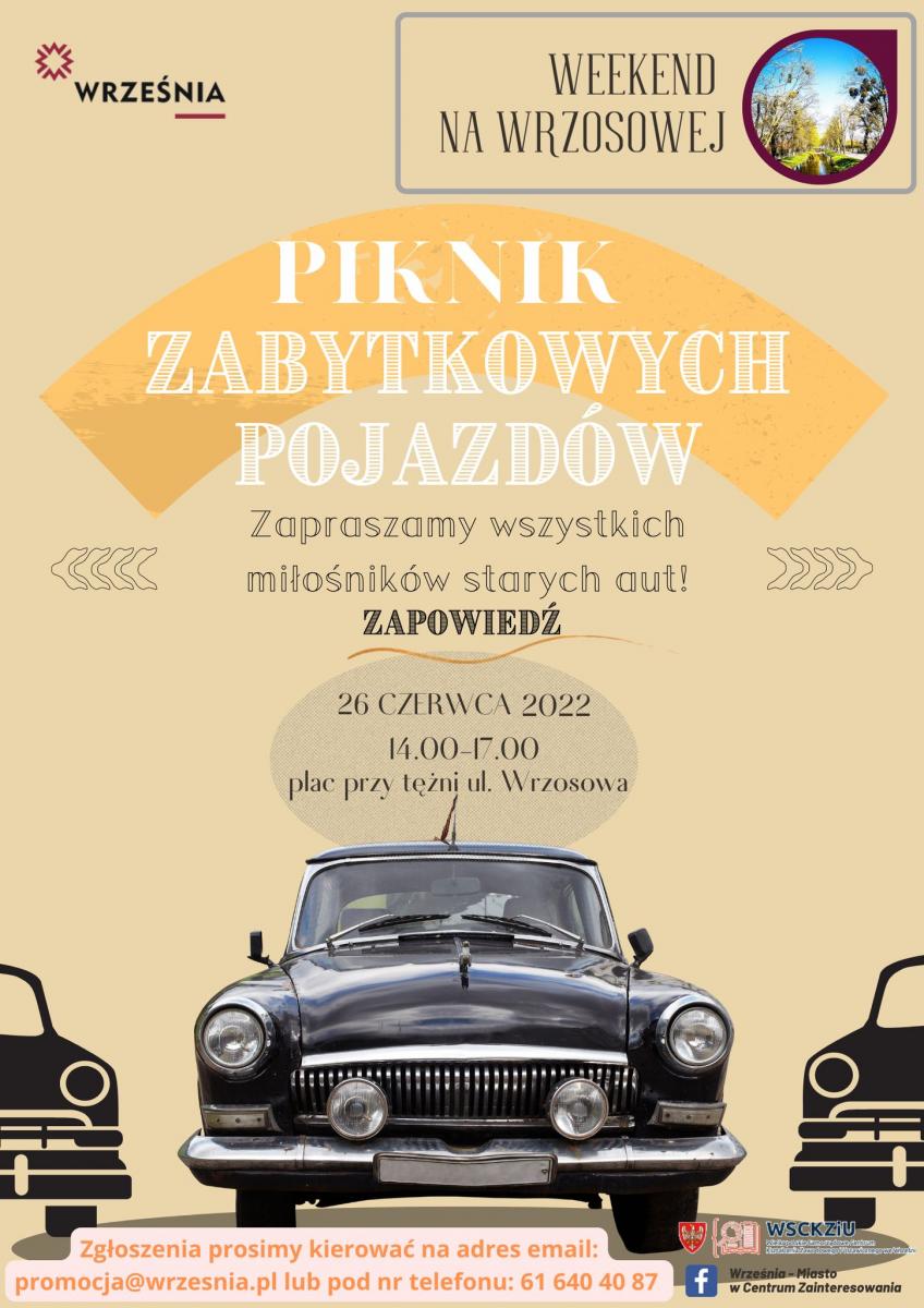 Wkrótce Piknik Zabytkowych Aut we Wrześni!