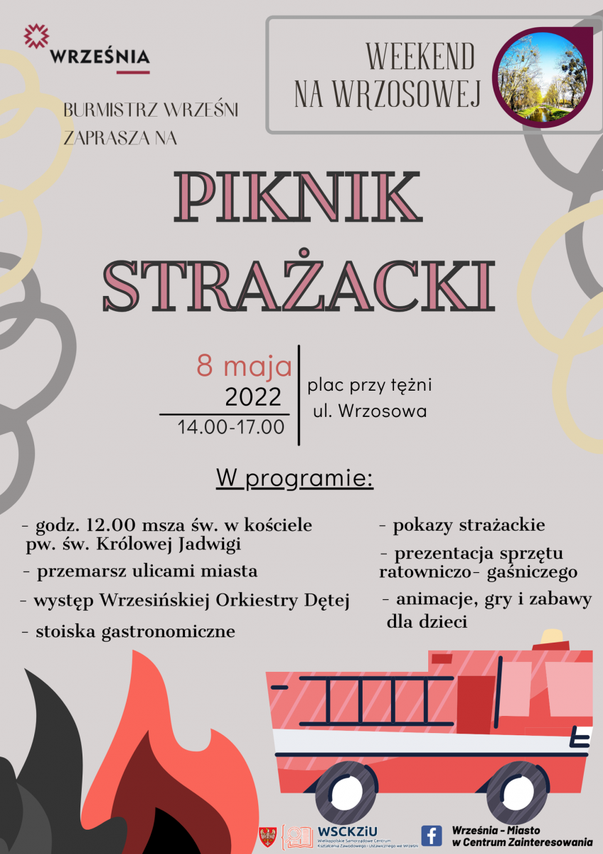 Weekend na Wrzosowej: Tym razem zapraszamy na Piknik Strażacki!