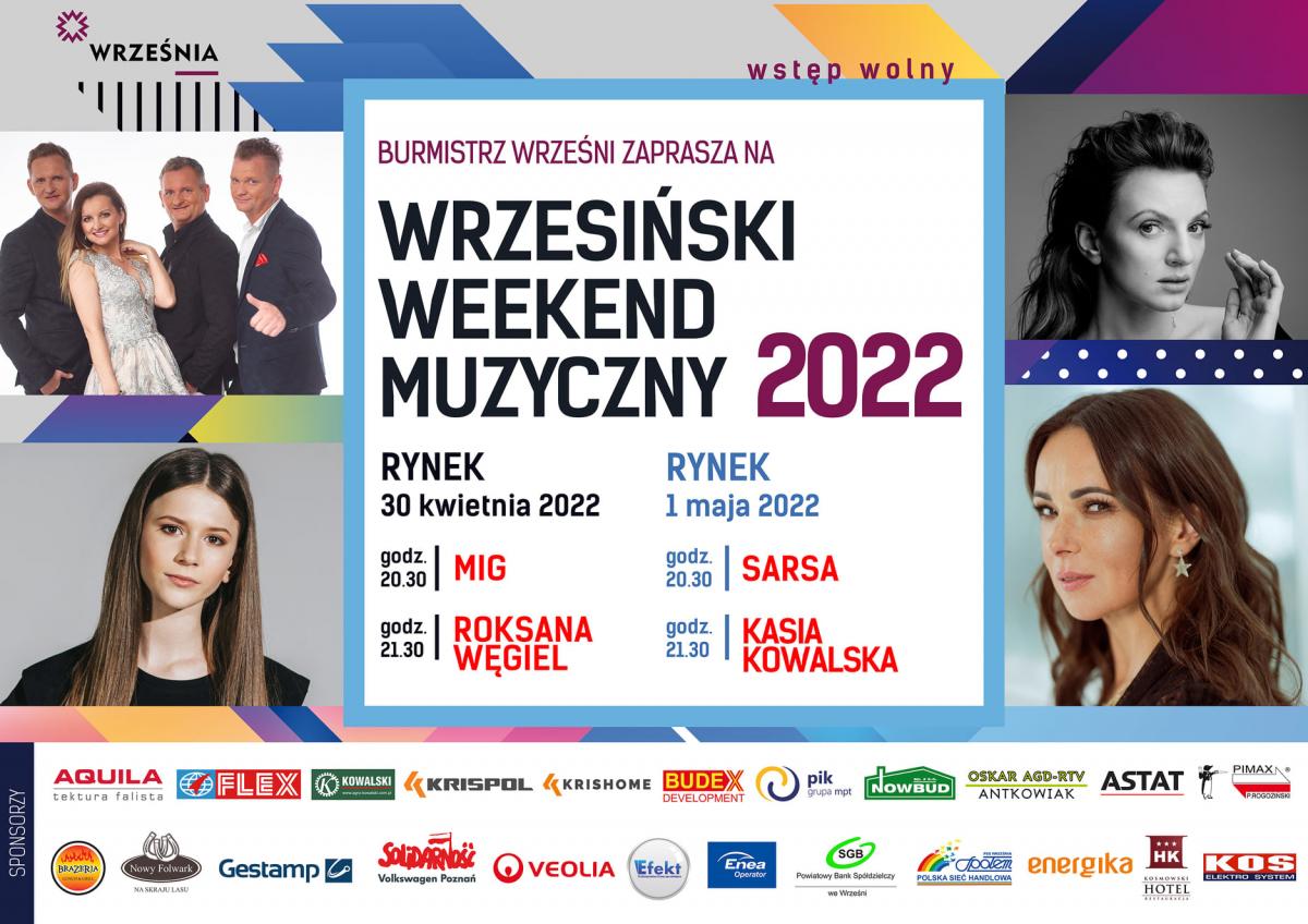 Oto gwiazdy Wrzesińskiej Majówki 2022!