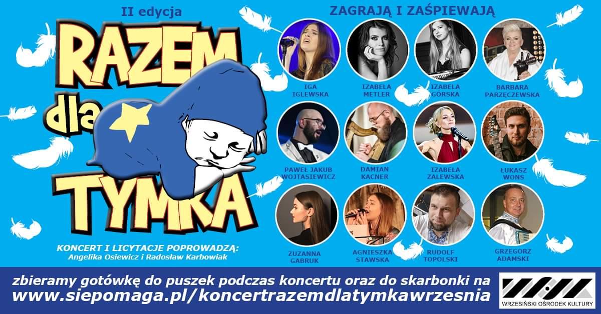 W niedzielę Charytatywny Koncert i Licytacje dla Tymka! (II edycja)