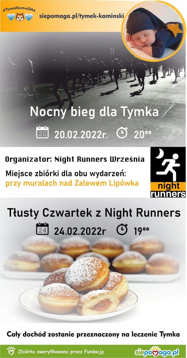 W niedzielę Nocny Bieg dla Tymka nad Zalewem!