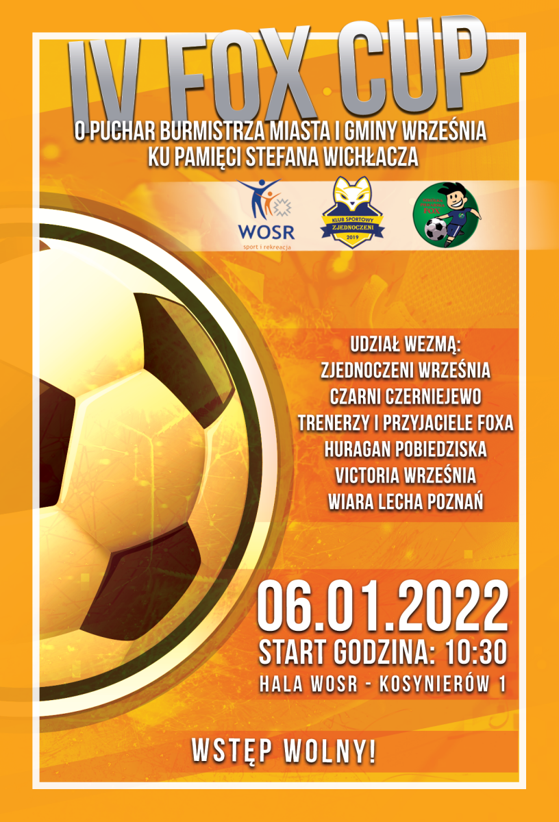 Przed nami IV FOX CUP ku pamięci Stefana Wichłacza (zapowiedź)