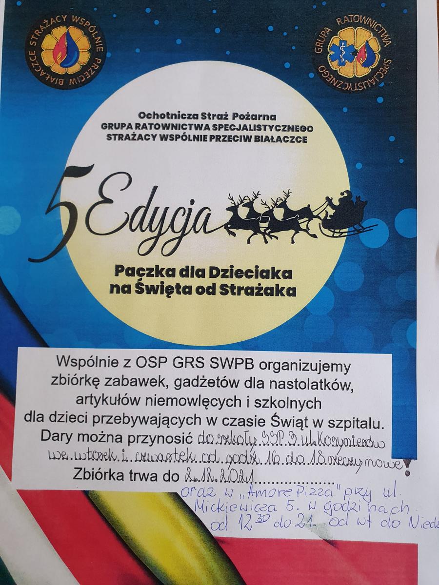 Ruszyła Akcja Paczka dla Dzieciaka na Święta od Strażaka