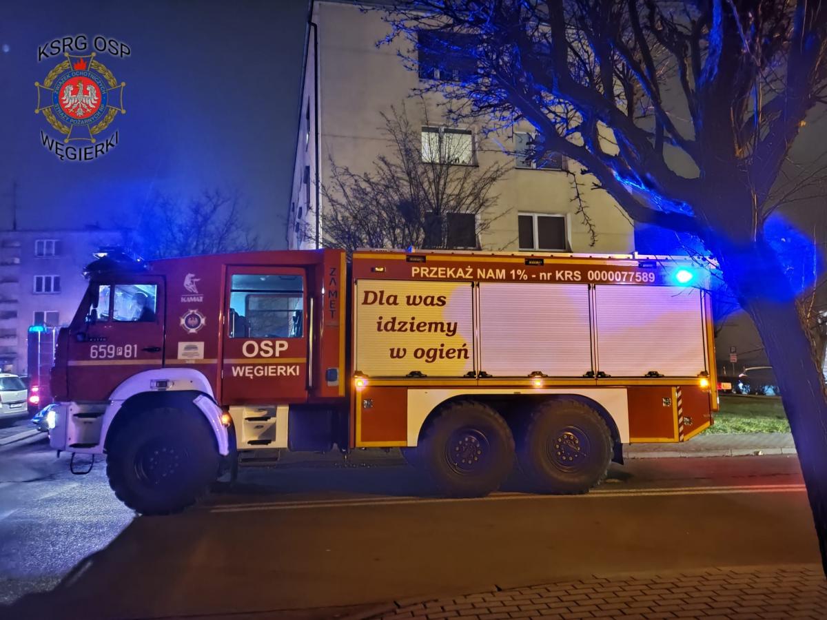 Pożar w mieszkaniu przy ul. Szkolnej