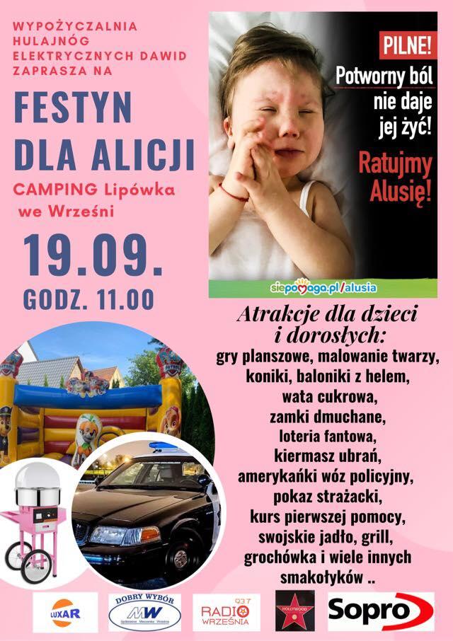 W niedzielę Festyn Charytatywny dla ALICJI na campingu!