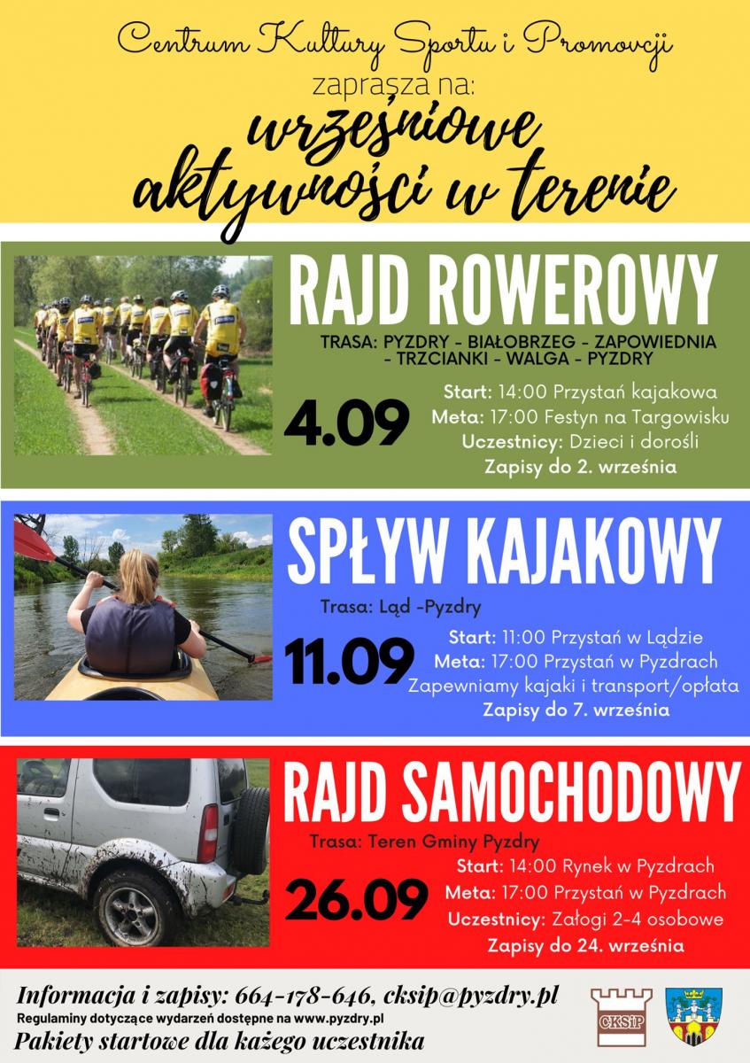 Wrześniowe aktywności w terenie. Zaprasza gmina Pyzdry!