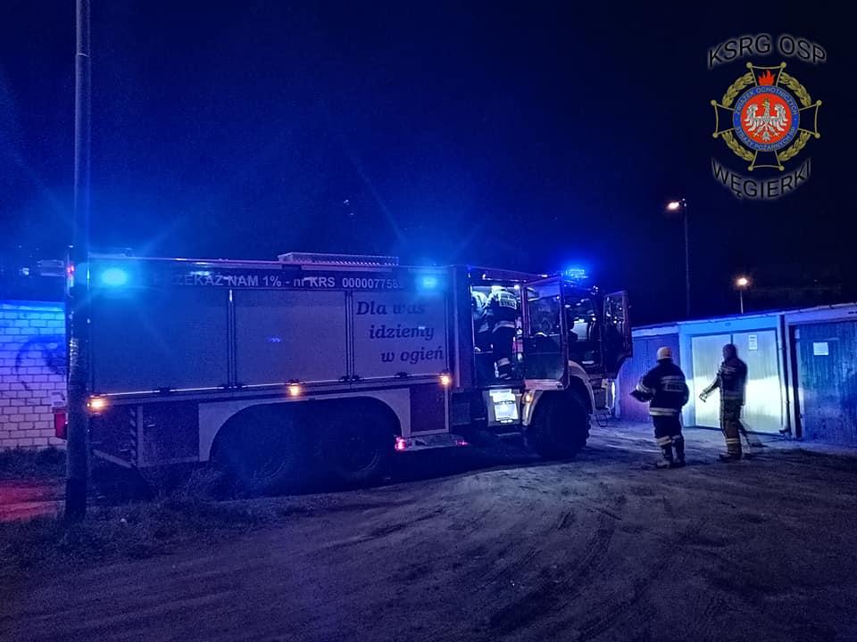 Pożar na ul. Piastów. W akcji cztery zastępy