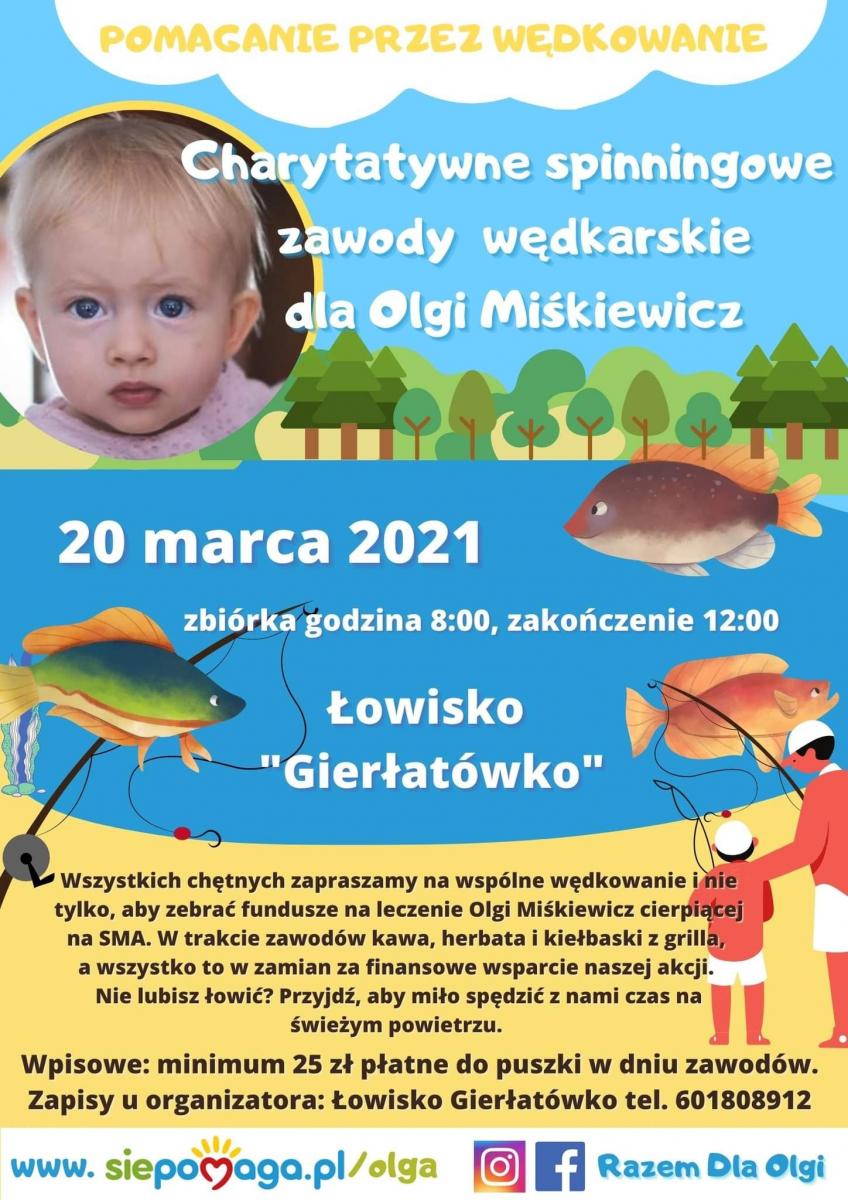 Pomaganie przed wędkowanie! Razem dla małej Olgi