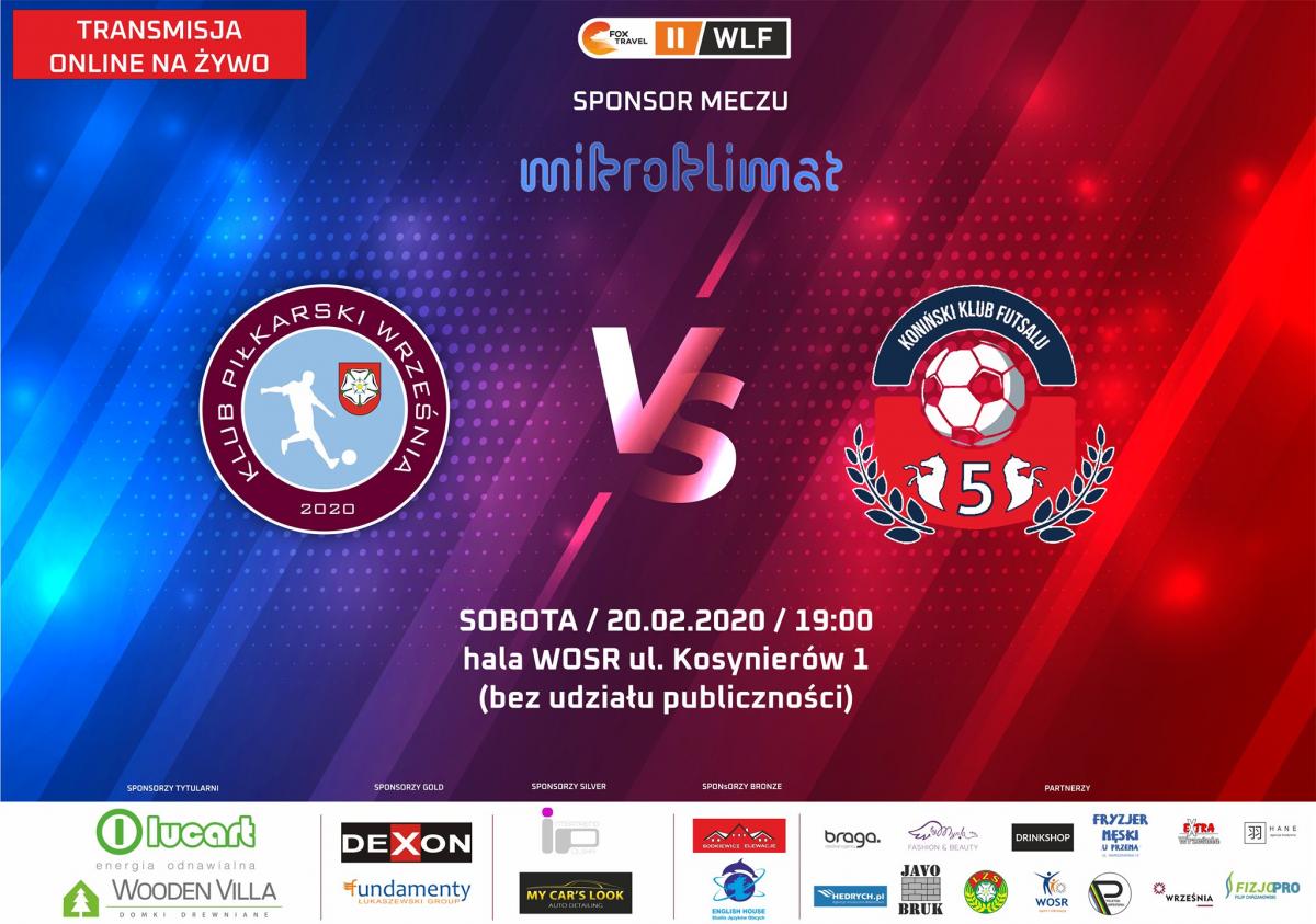 W sobotę futsalowy szlagier we Wrześni (transmisja)