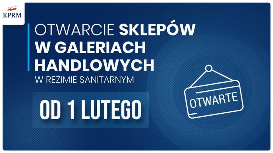 PILNE: Zmiany w obostrzeniach od 1 lutego (GRAFIKI)