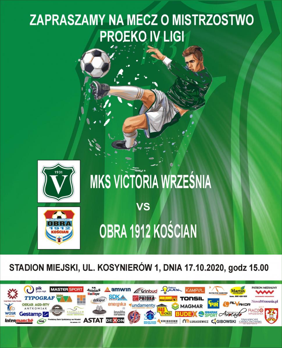 Victoria-Obra: Ograniczona liczba kibiców na stadionie