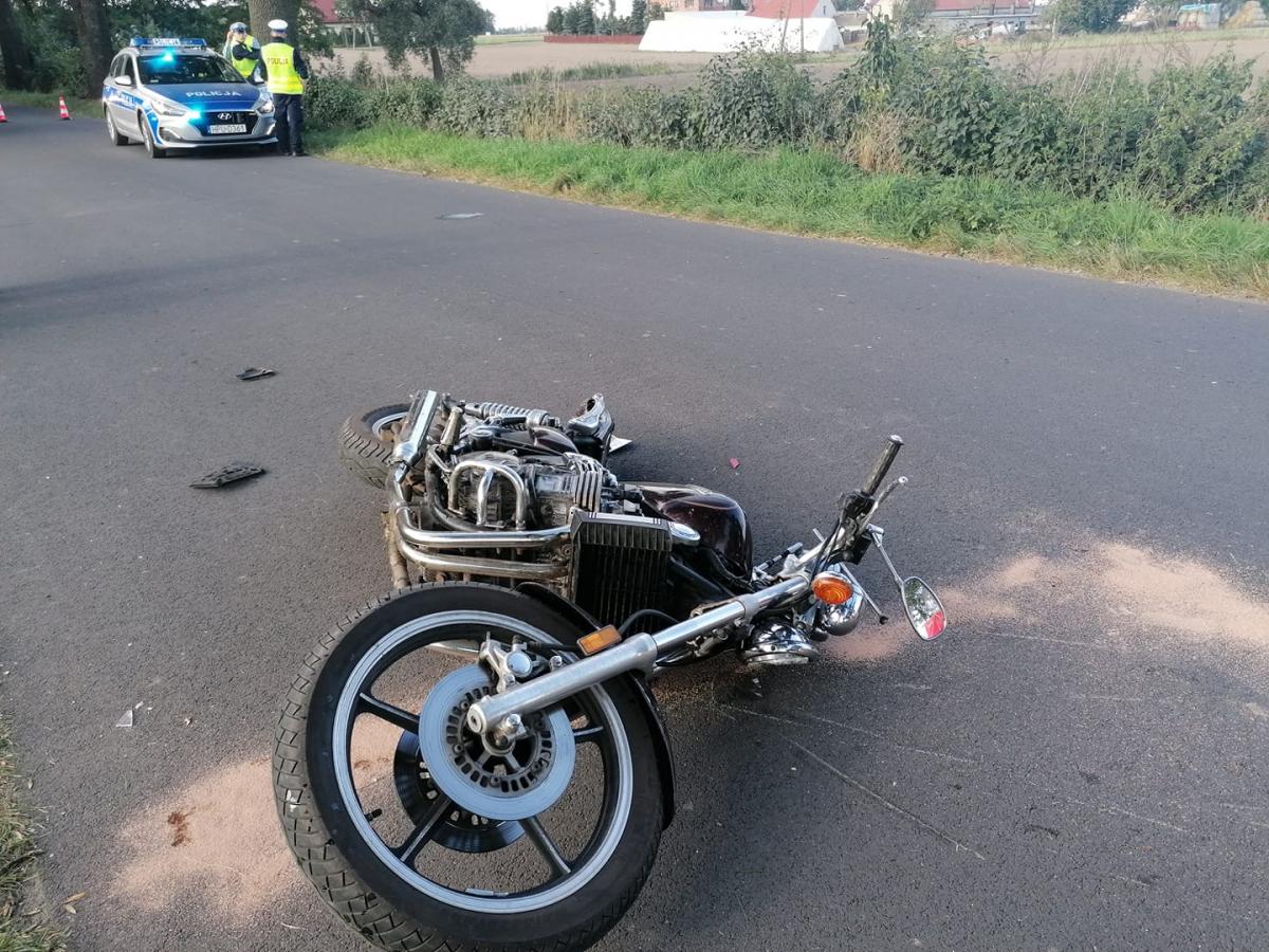Tragiczny wypadek motocyklisty w Chlebowie