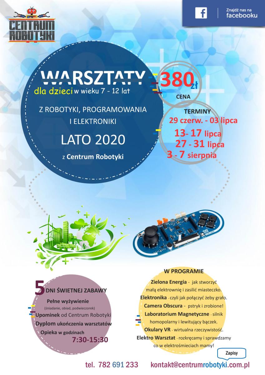 LETNIE WARSZTATY Z CENTRUM ROBOTYKI