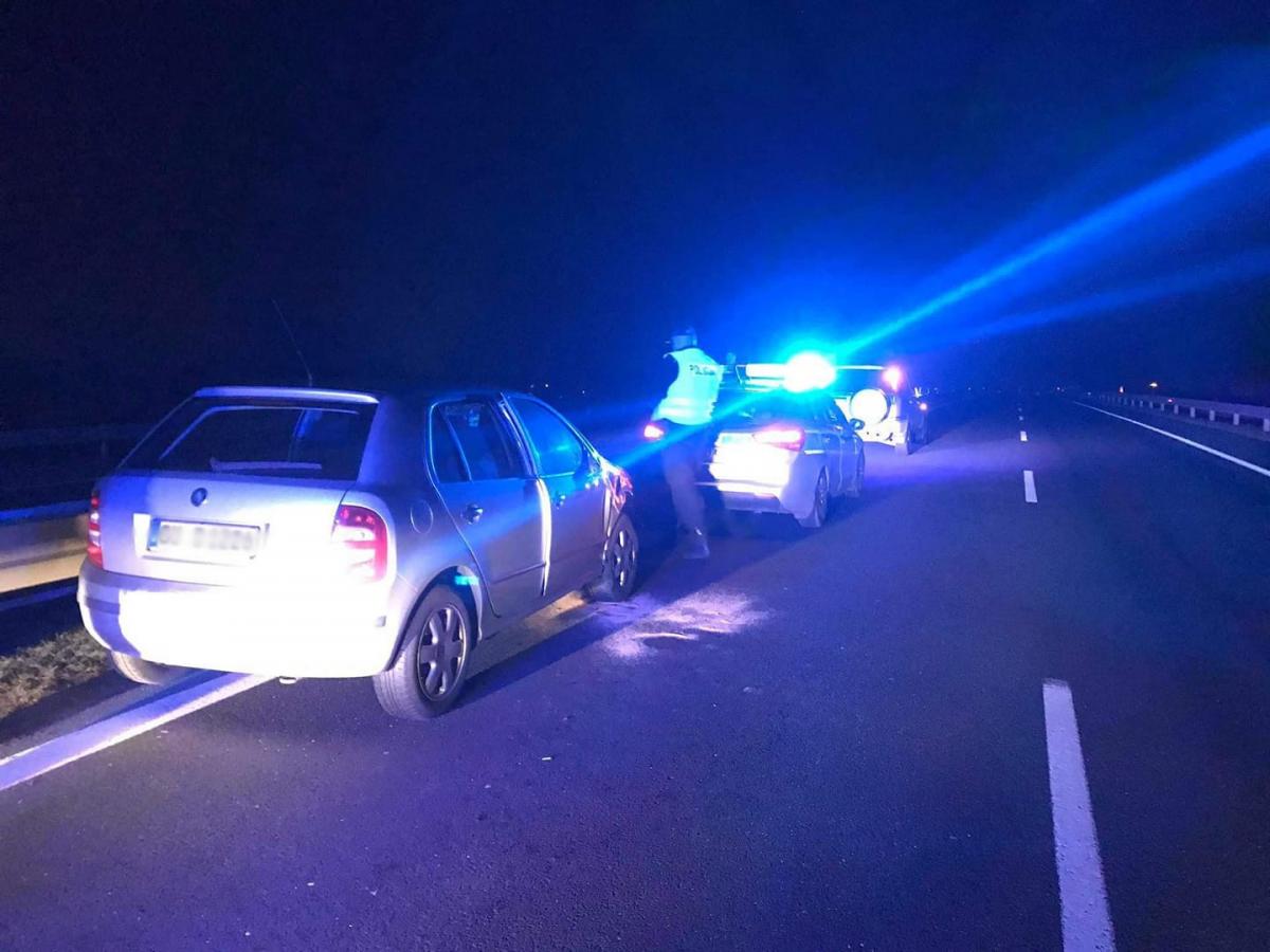 Wypadek osobówek na DK92