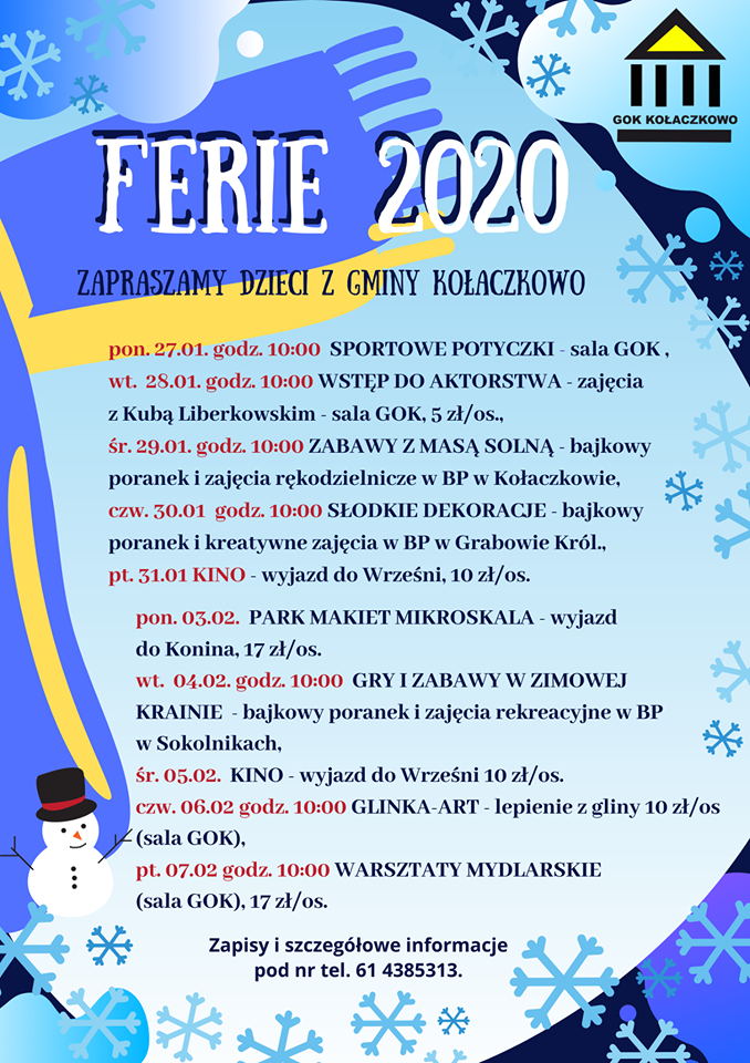 Ferie w Kołaczkowie. Sprawdź atrakcje!