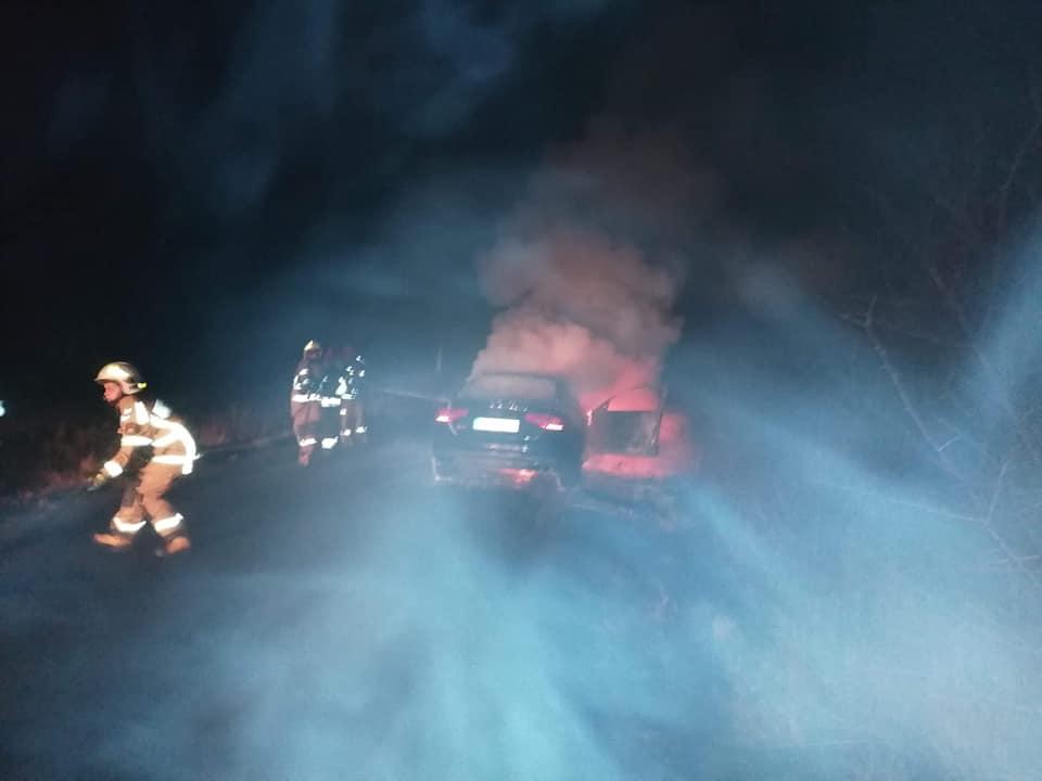 Audi stanęło w płomieniach