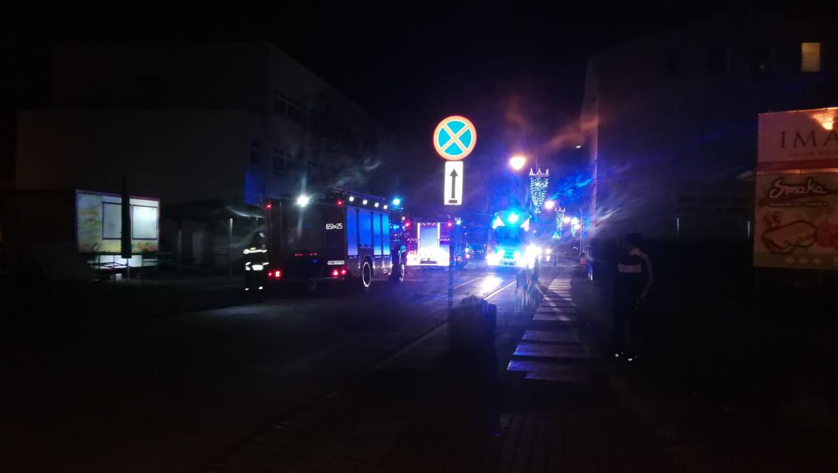 Wieczorna akcja strażaków na Warszawskiej