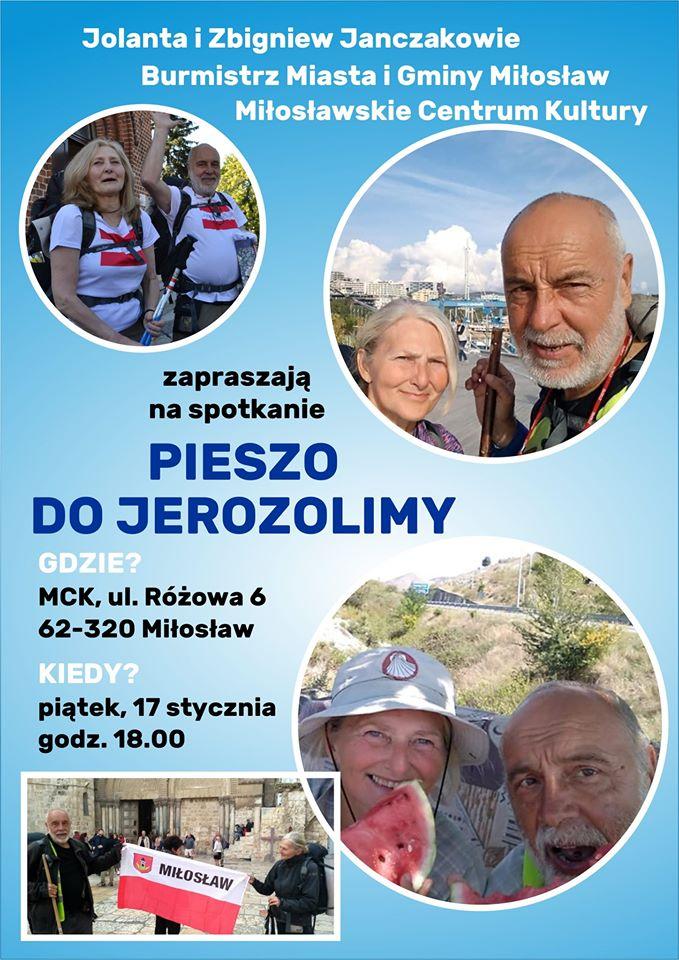 Pieszo do Jerozolimy! Spotkanie z Jolantą i Zbigniewem Janczak