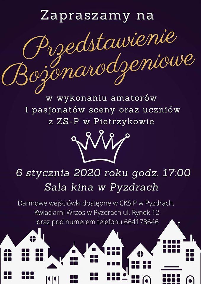 Przedstawienie Bożonarodzeniowe w kinie Pyzdrach