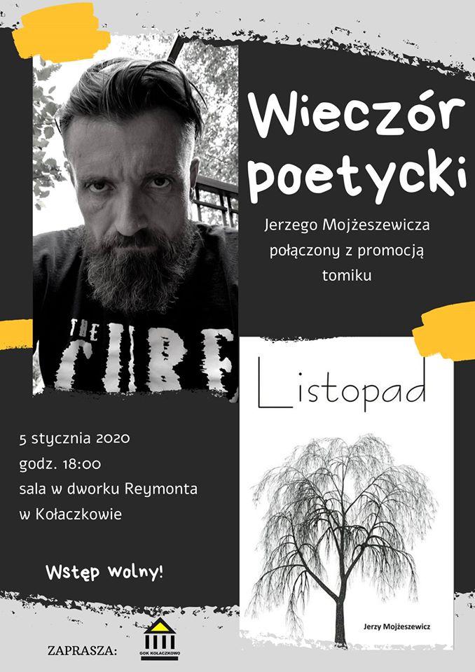 Dziś wieczór poetycki Jerzego Mojżeszewicza. Wstęp wolny